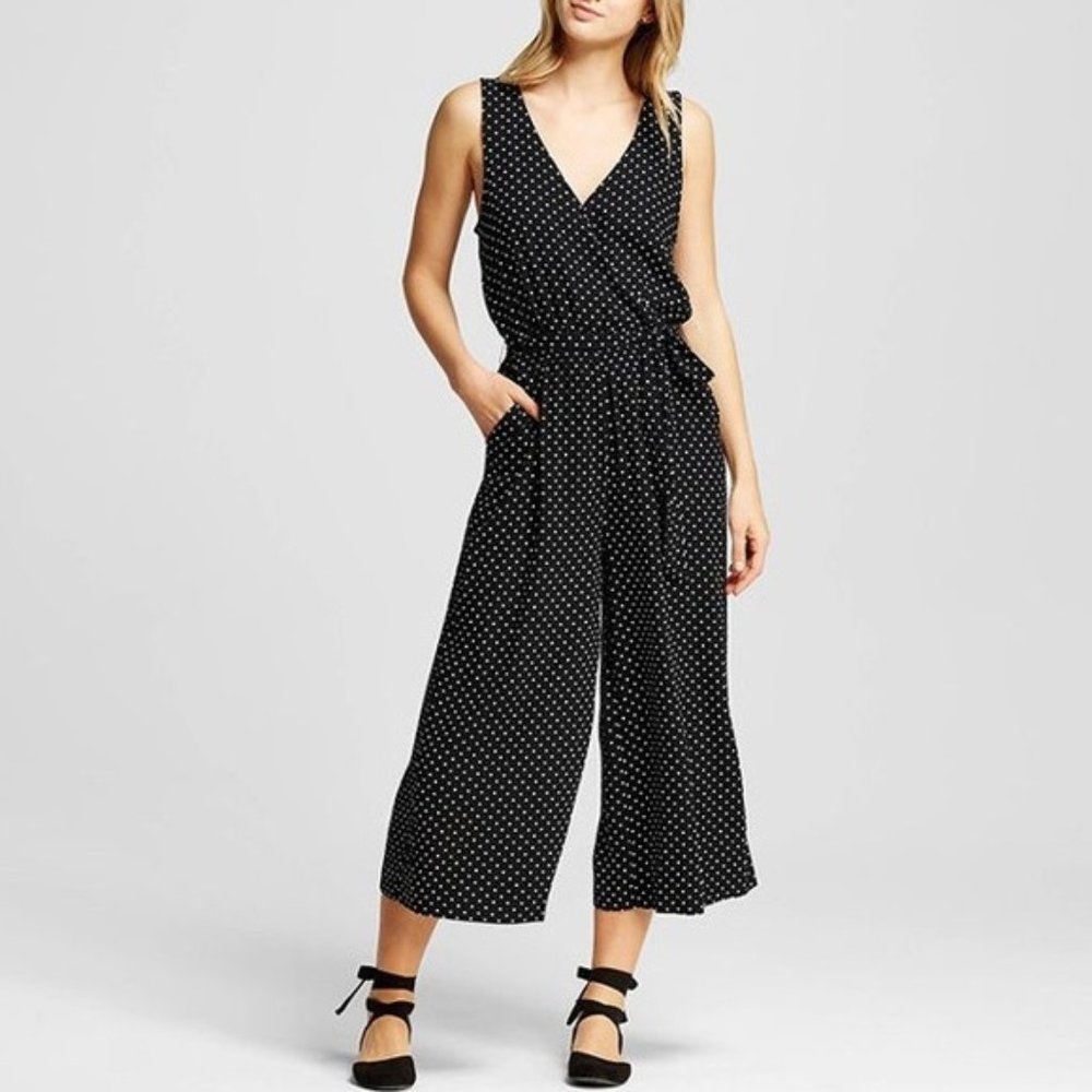 Who What Wear Polka Dot Jumpsuit